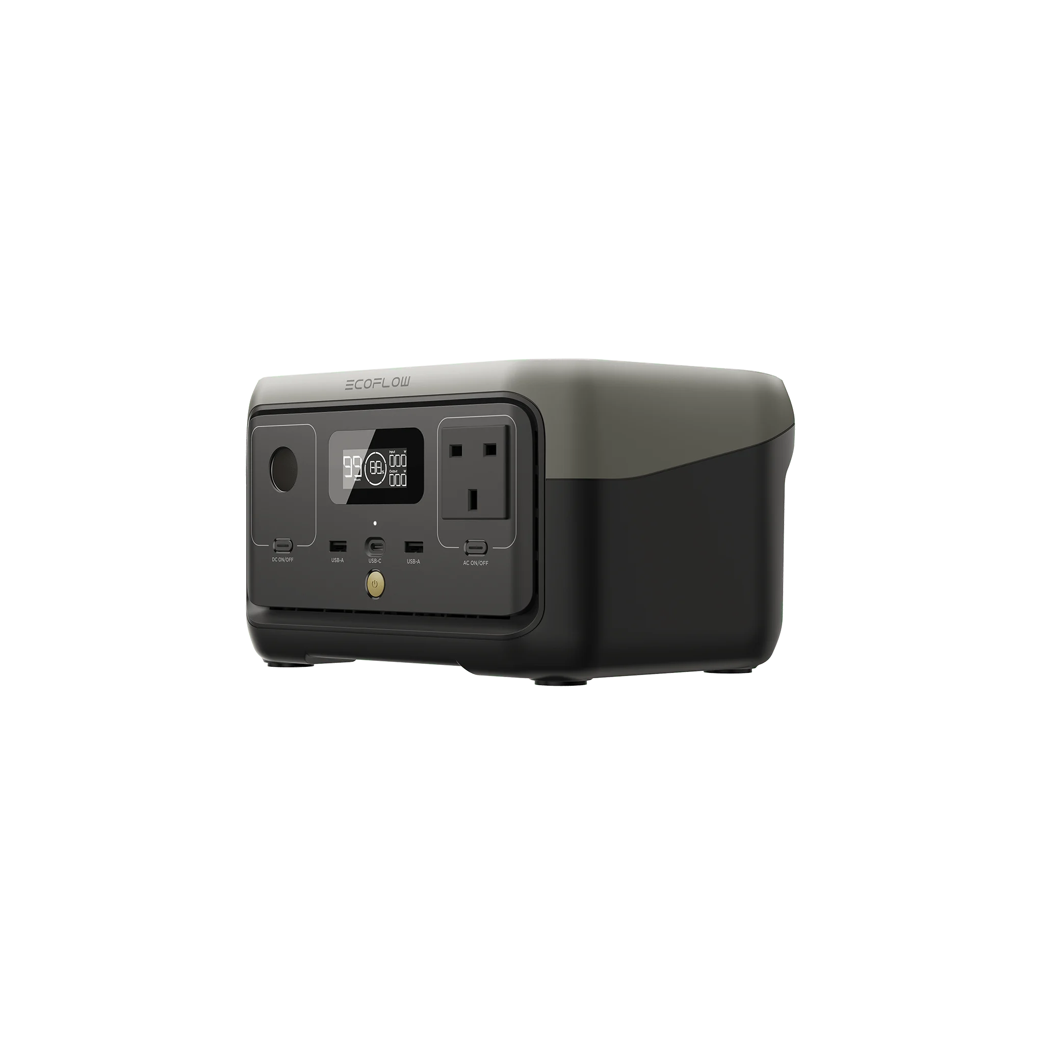 EcoFlow RIVER 2, UK three-quarter view