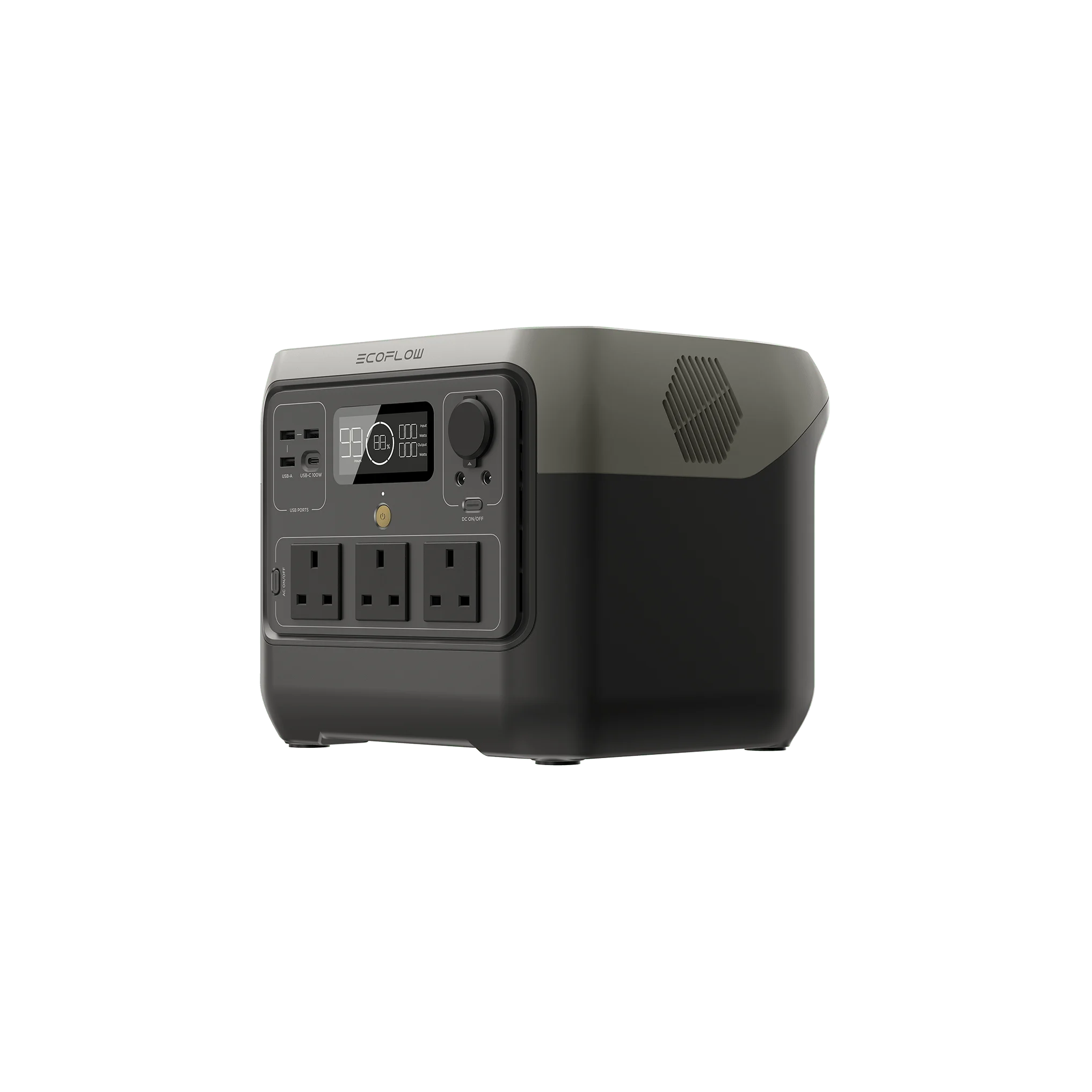 EcoFlow RIVER 2 Pro, UK three-quarter view