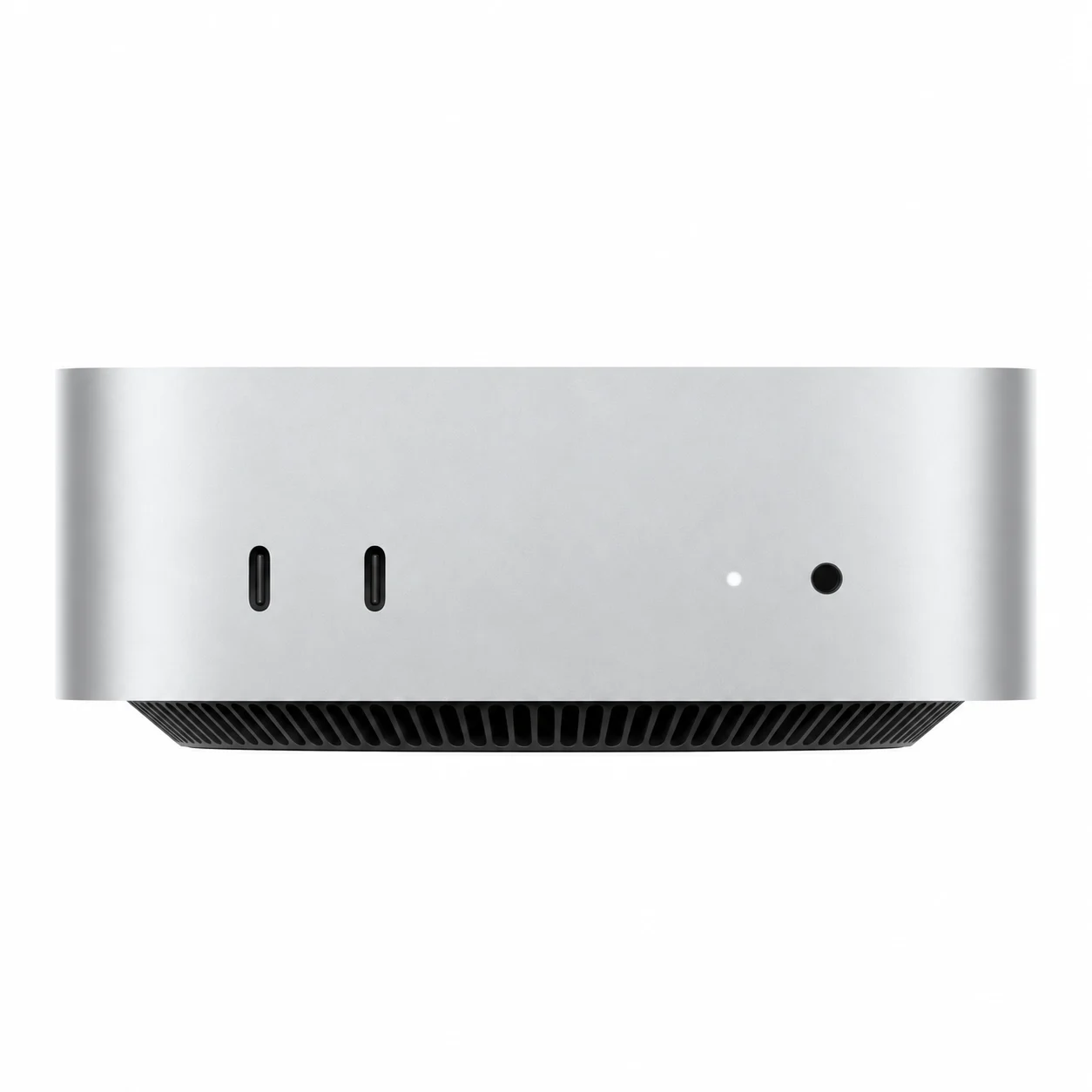 Mac mini M4 family, front connections