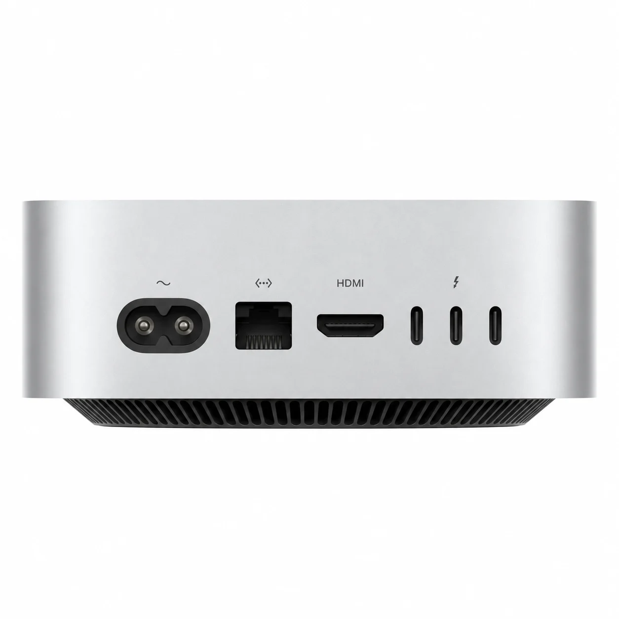 Mac mini M4 family rear connections