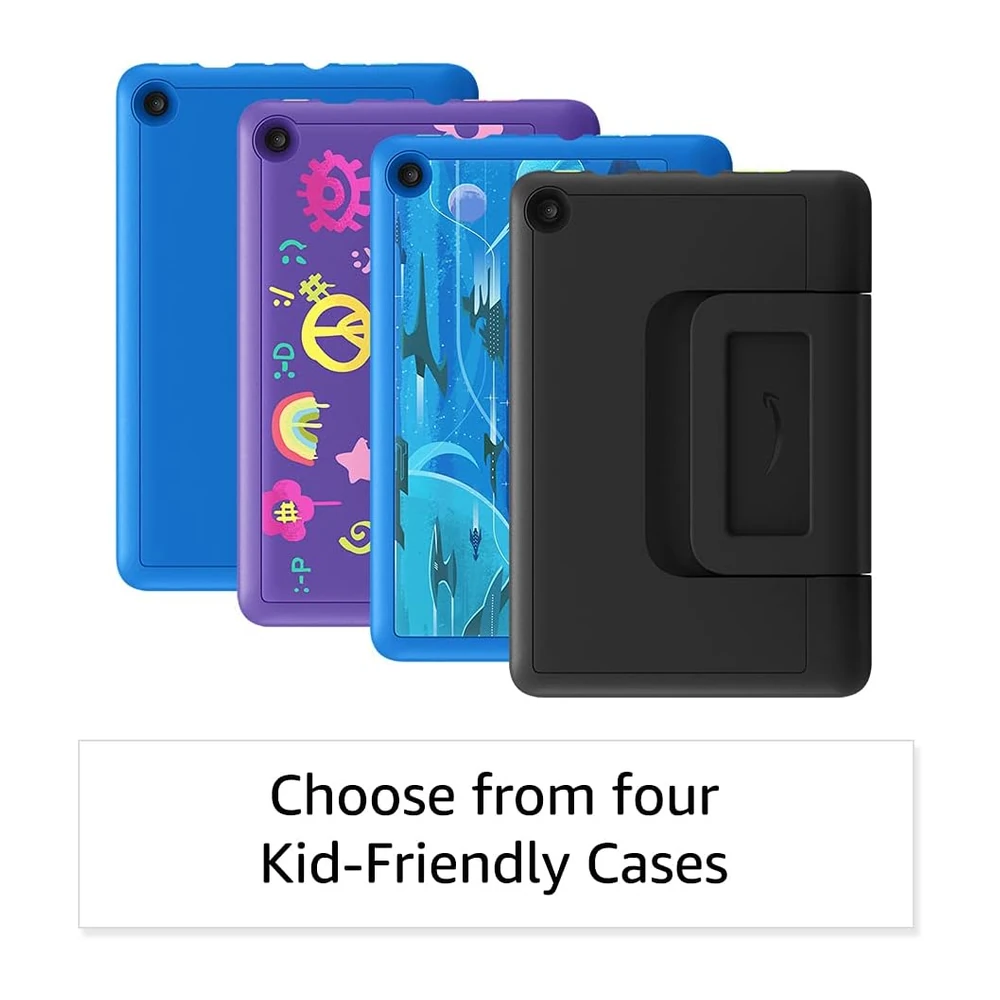 Amazon Fire 7 Kids Pro: four available protective-case designs