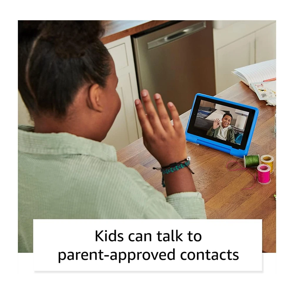 Amazon Fire 7 Kids Pro: parent-approved video-calling demonstration