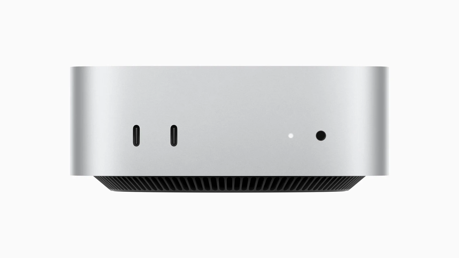 Apple Mac mini (2024), front USB-C ports and headphone jack